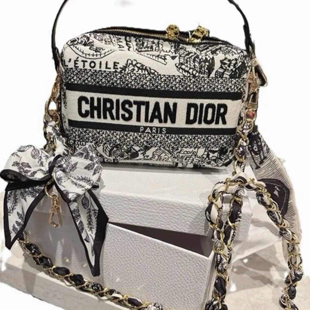 Christian Dior Beaute Plan De Paris Canvas Embroidered Cosmetic Bag – VIP GWP